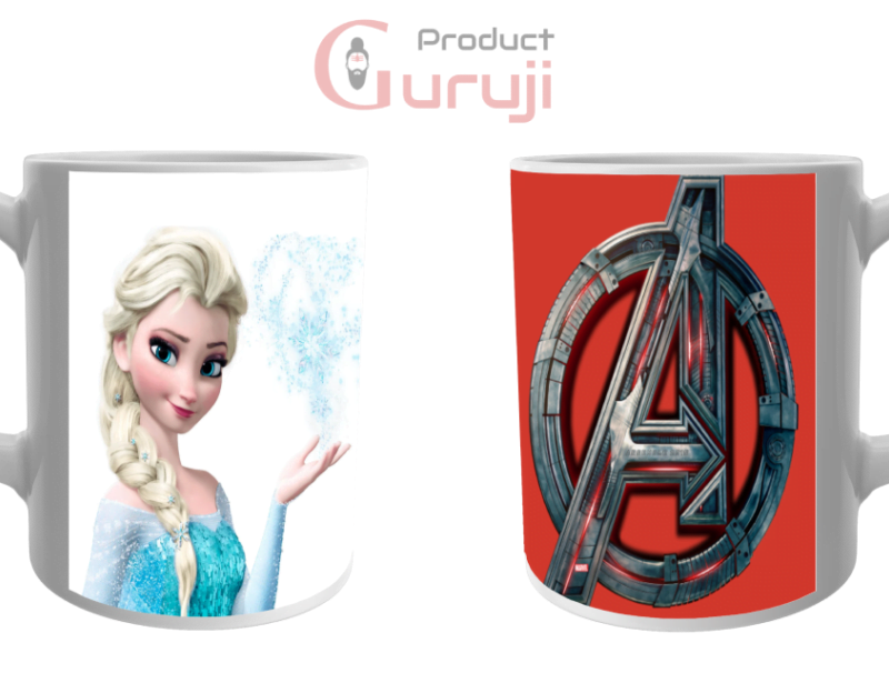 Elsa Avenger White Ceramic Combo Coffee Mug for Kids