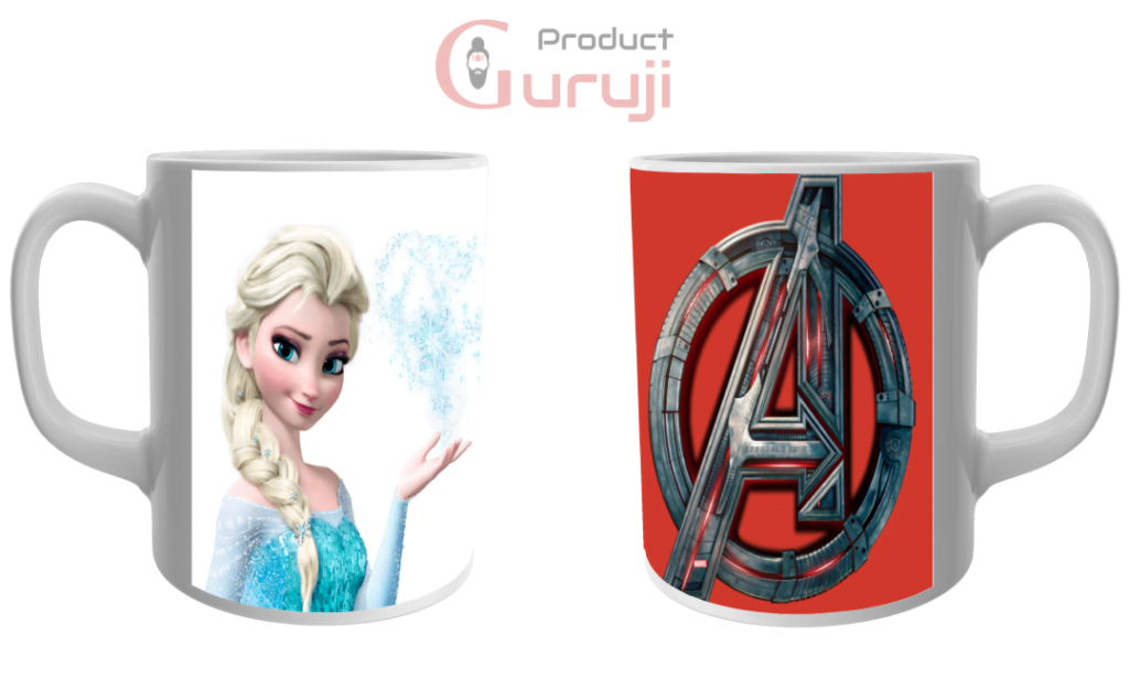Elsa Avenger White Ceramic Combo Coffee Mug for Kids 1 - Product GuruJi Elsa Avenger White Ceramic Combo Coffee Mug for Kids 1 - Product GuruJi