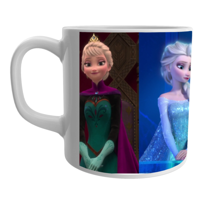 Frozen Elsa Anna White Ceramic Mug/Coffee