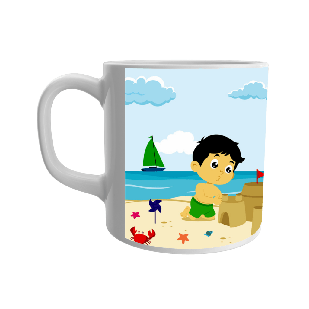 Best cartoon printed mug for the boys kids