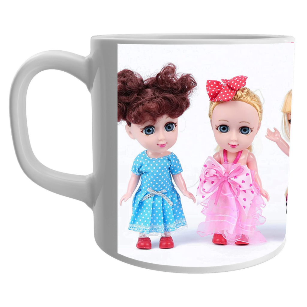 Beautiful Dolls printed on mug for the kids
