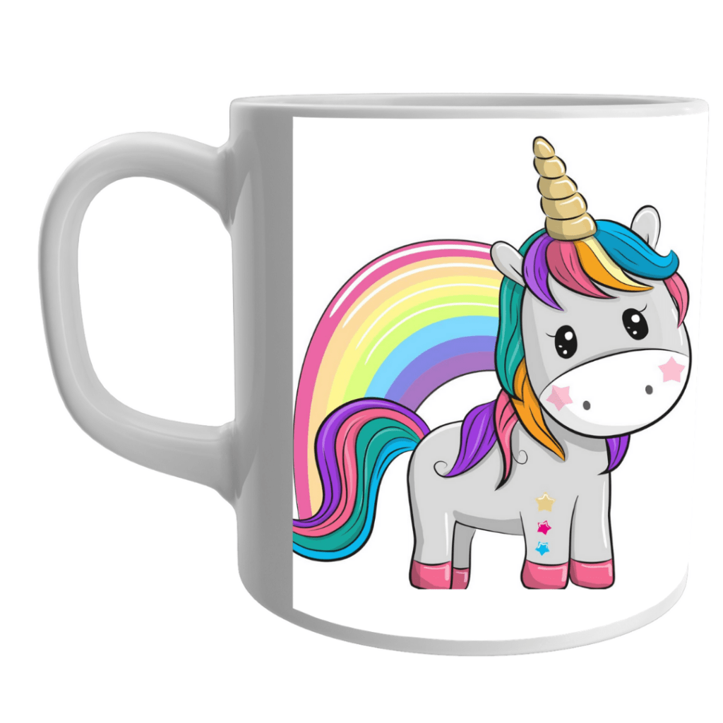 Ceramic unicorn best coffee mug - white coffee mug for the kids