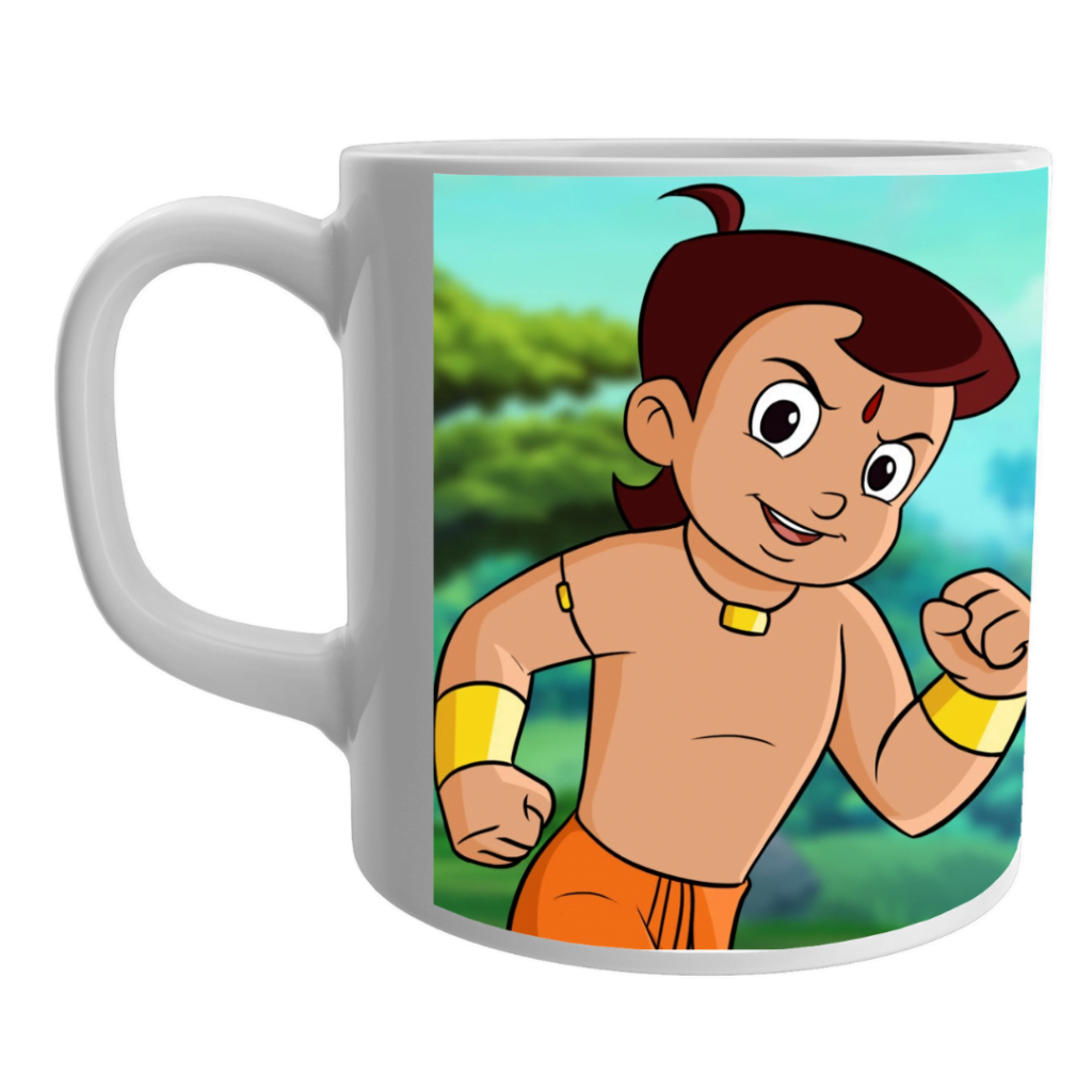 Chhota bheem printed on mug for kids