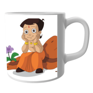 Cute cartoon chhota bheem character printed coffee mug for kids