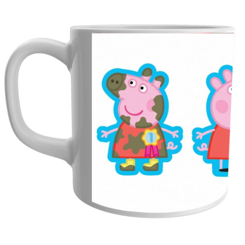 Peppa pig toons coffee mug for kids, for gifts.