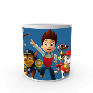 Paw patrol cartoon design mug for kids, Paw patrol printed coffee mug,white ceramic coffee mug for kids