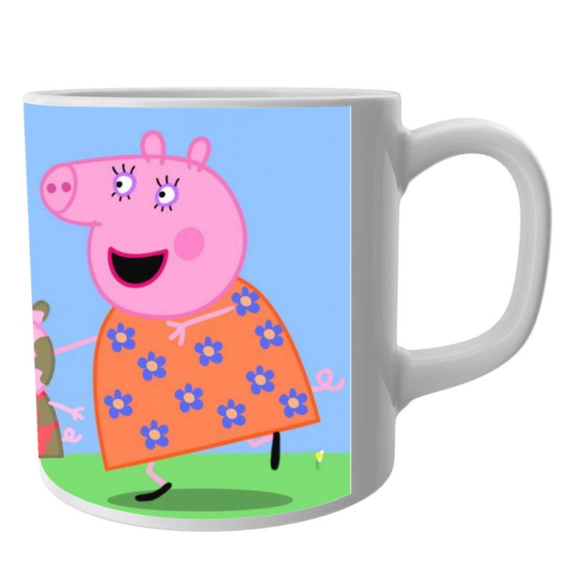 Peppa pig mug, peppa pig coffee mug for Kids white Ceramic Mug