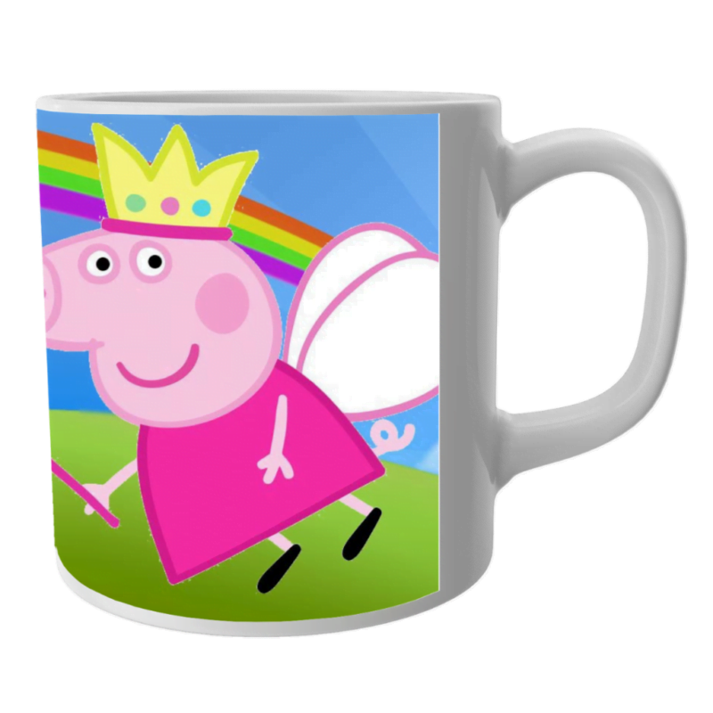 Peppa pig coffee mug for kids white ceramic mug
