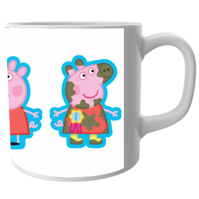 Peppa pig toons coffee mug for kids, for gifts.