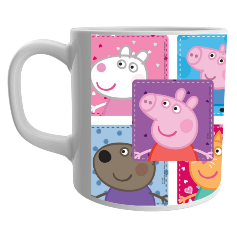 Peppa Pig Birthday Gifts, Peppa Pig Gift for Kids, Peppa Pig Ceramic White Coffee Mug For Kids