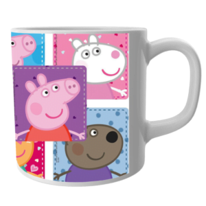Peppa Pig Birthday Gifts, Peppa Pig Gift for Kids, Peppa Pig Ceramic White Coffee Mug For Kids
