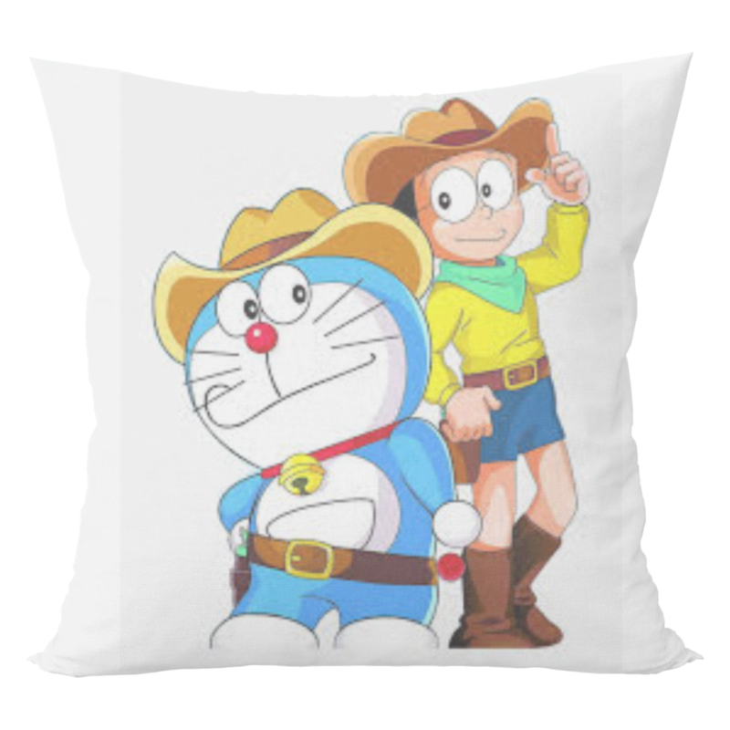 Doraemon cushion with cushion cover