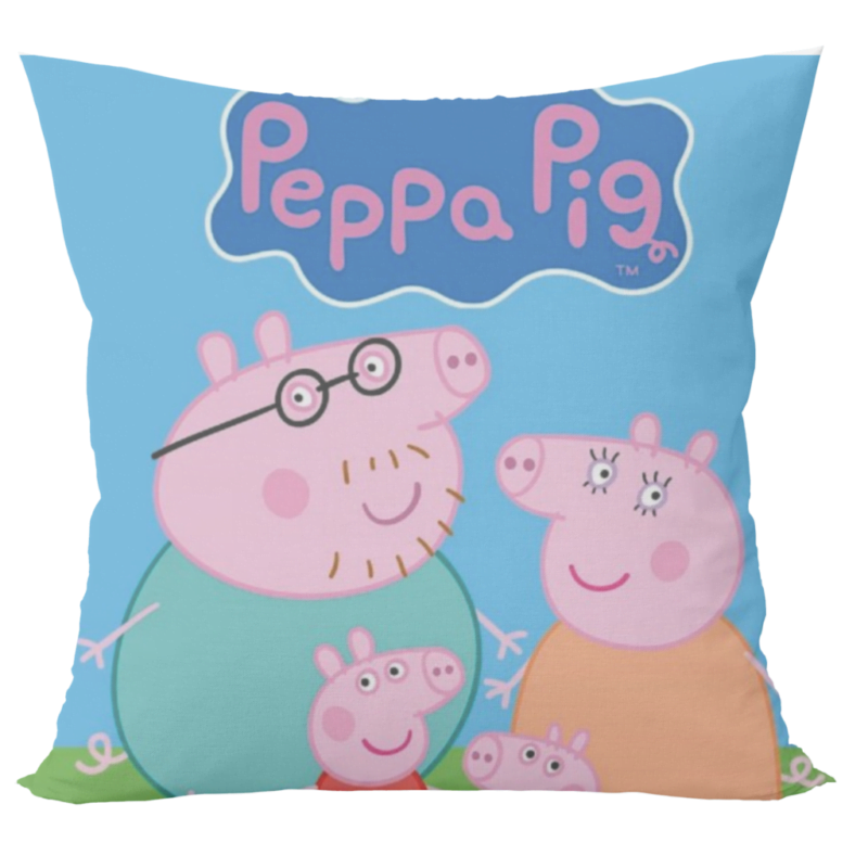 Peppa pig cartoon design cushion with cushion cover