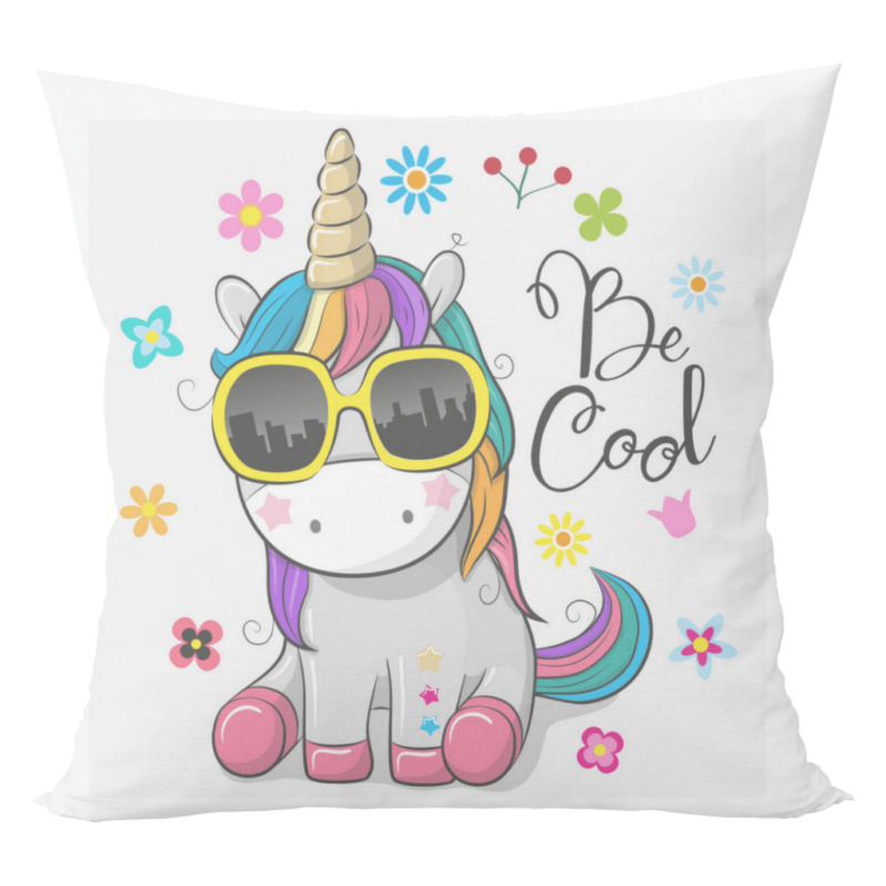 Unicorn cushion with cushion cover