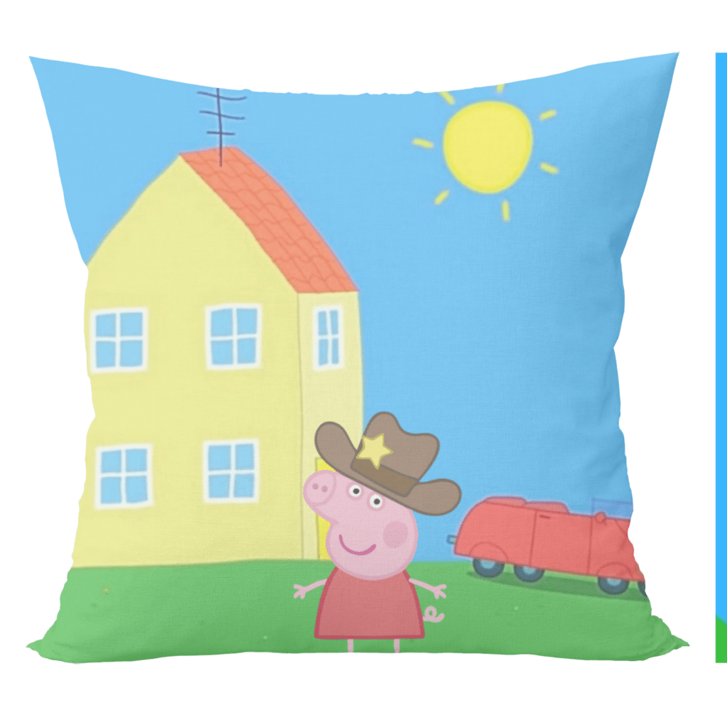 Peppa pig cartoon cusion with cushion cover