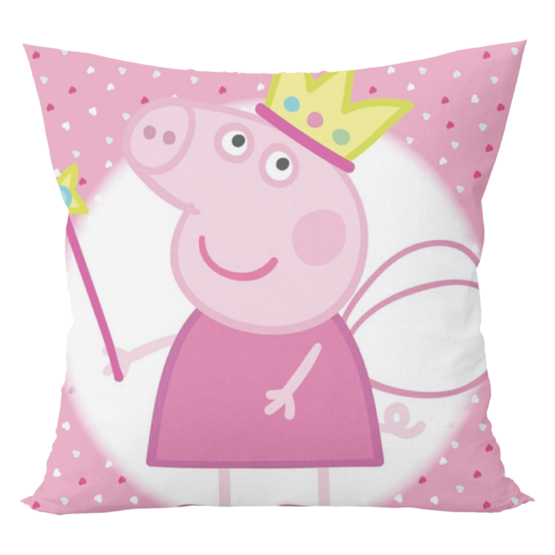 Peppa pig king cartoon cushion with cushion cover