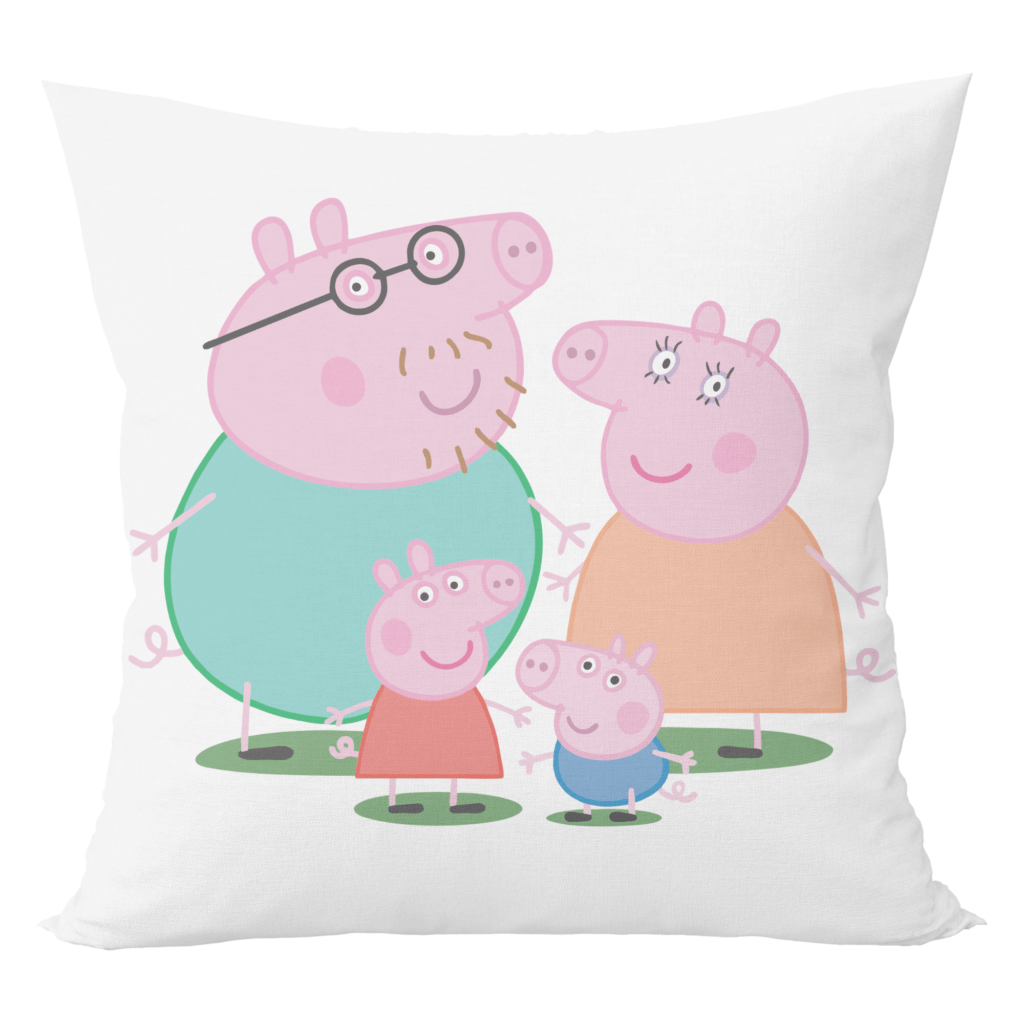 Cute peppa pig cartoon cushion with cushion cover