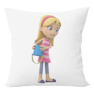 Dolls cushion with cushion cover