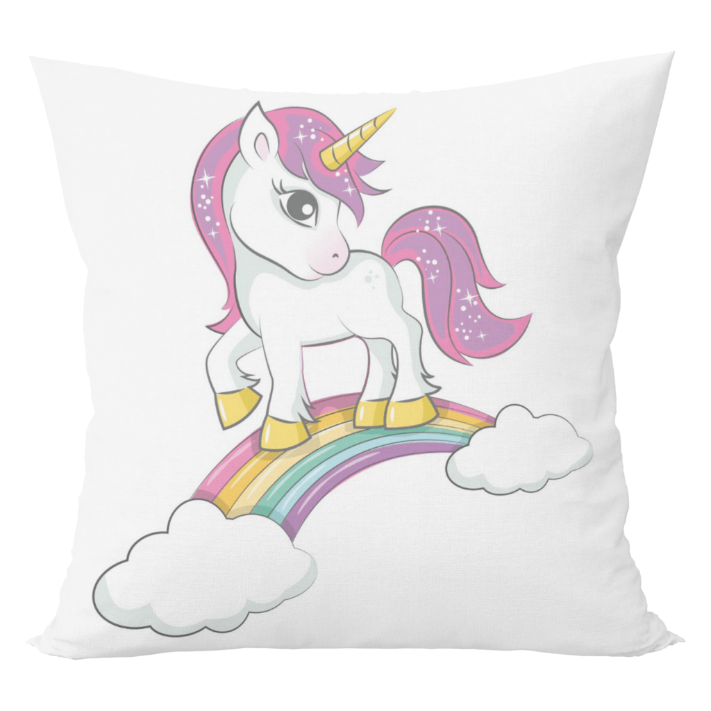 Unicorn cushion with cushion cover for baby kids