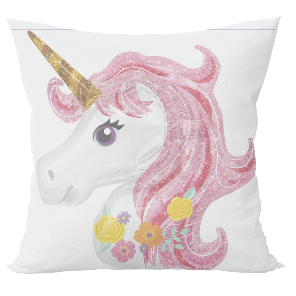 Unicorn cushion with cushion cover