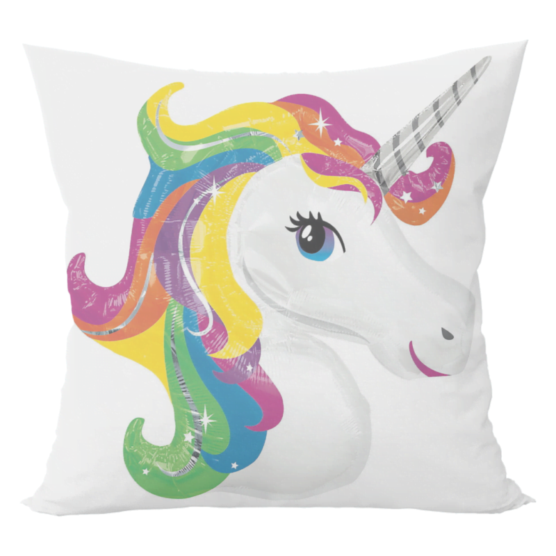 Cute unicorn design cushion with cushion cover