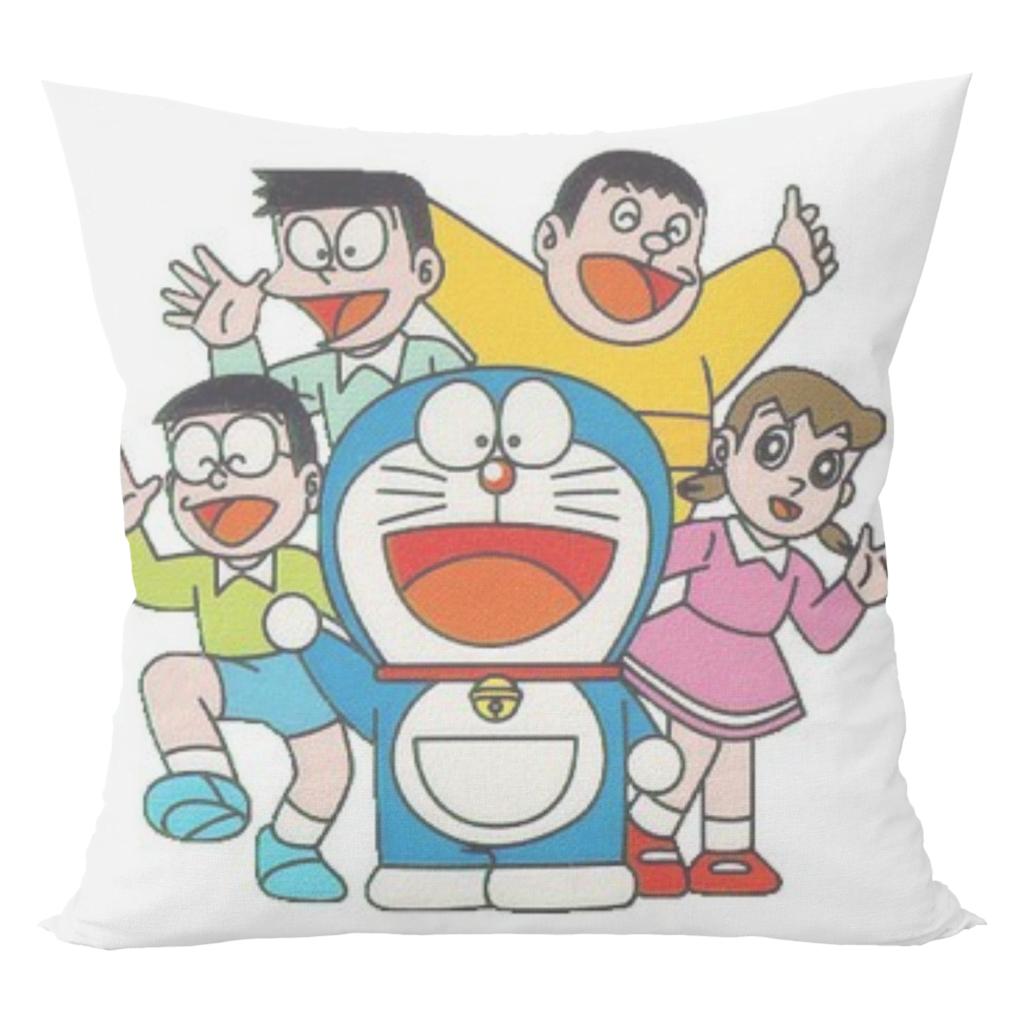 Doraemon nobita cartoon cushion with cushion cover