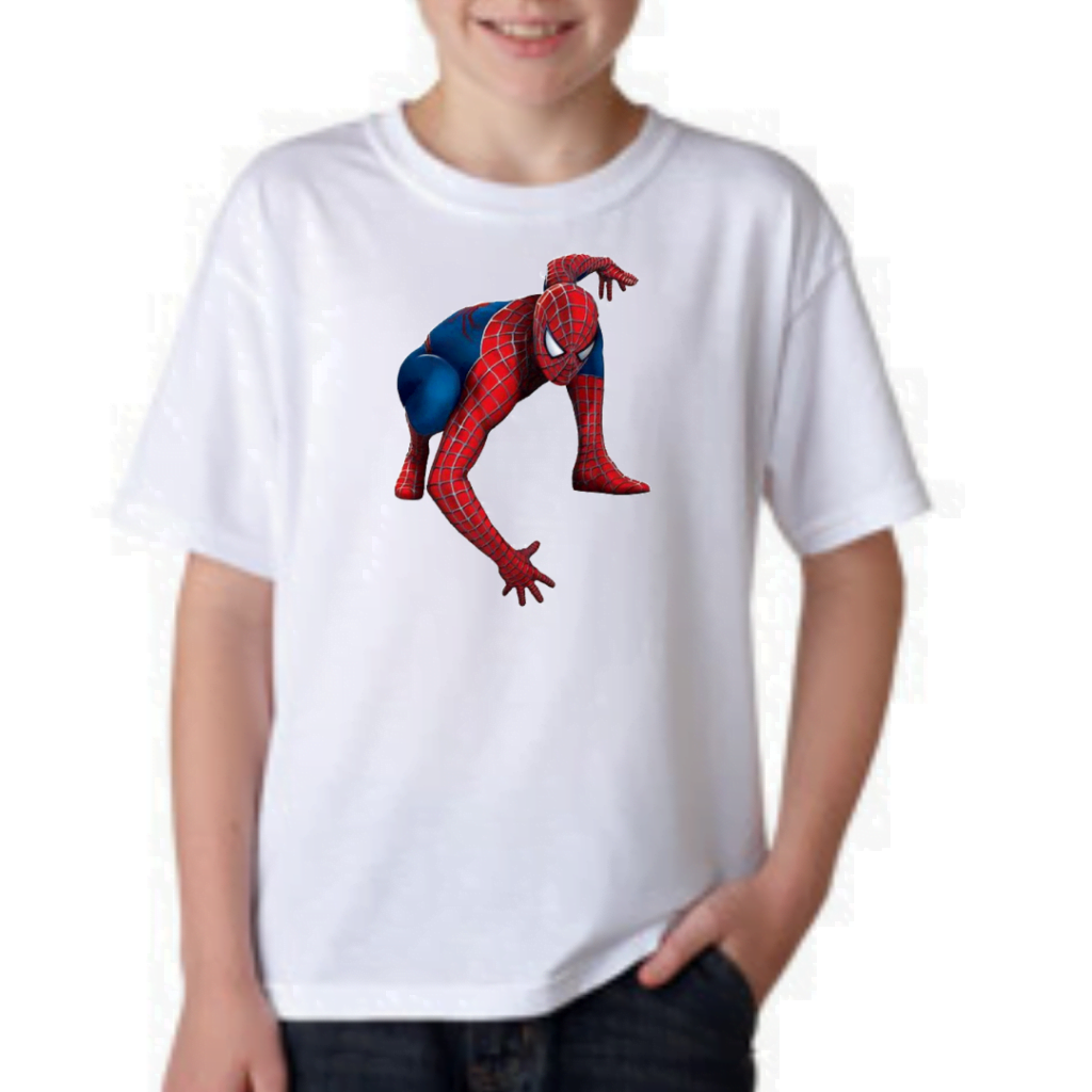Spidermen Cartoon Action Superhero Tshirt for Boys, Cartoon Tshirts for Kids…