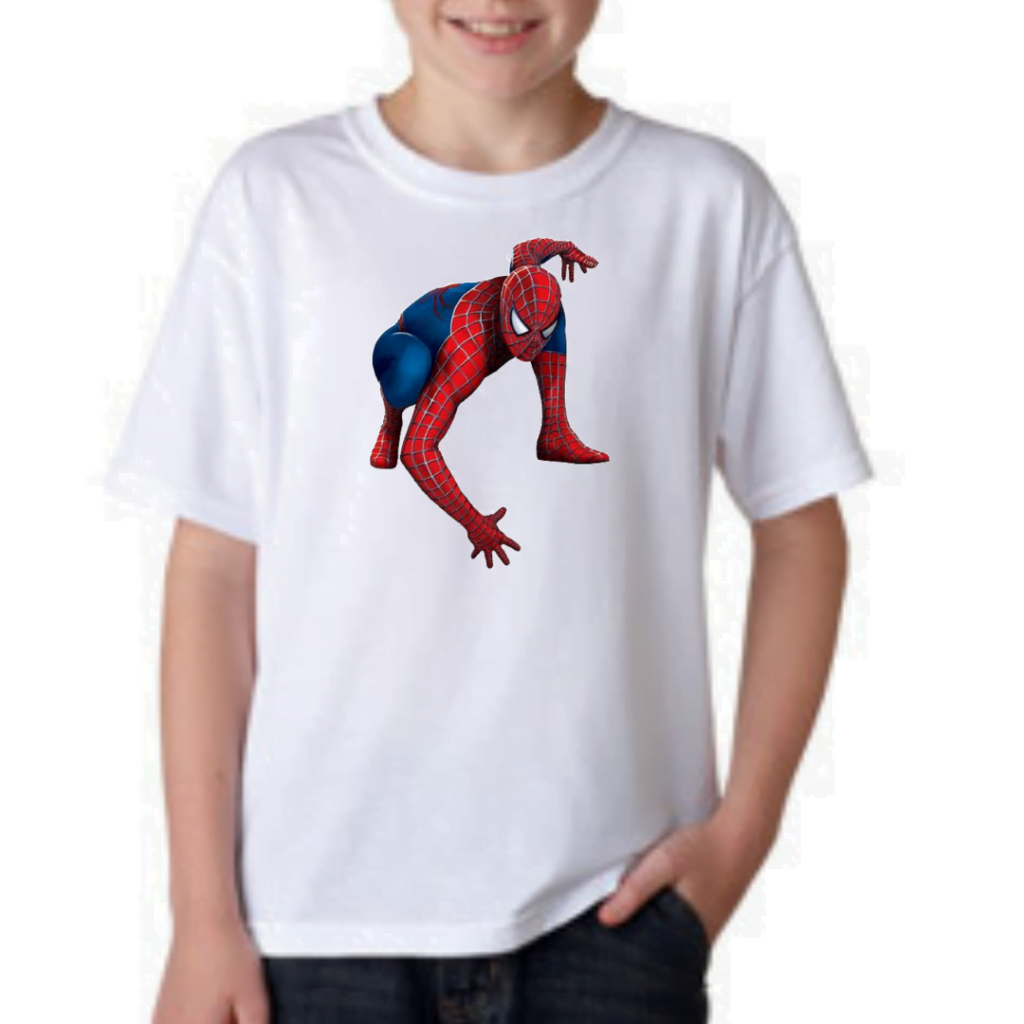 Spidermen Cartoon Action Superhero Tshirt for Boys, Cartoon Tshirts for Kids?