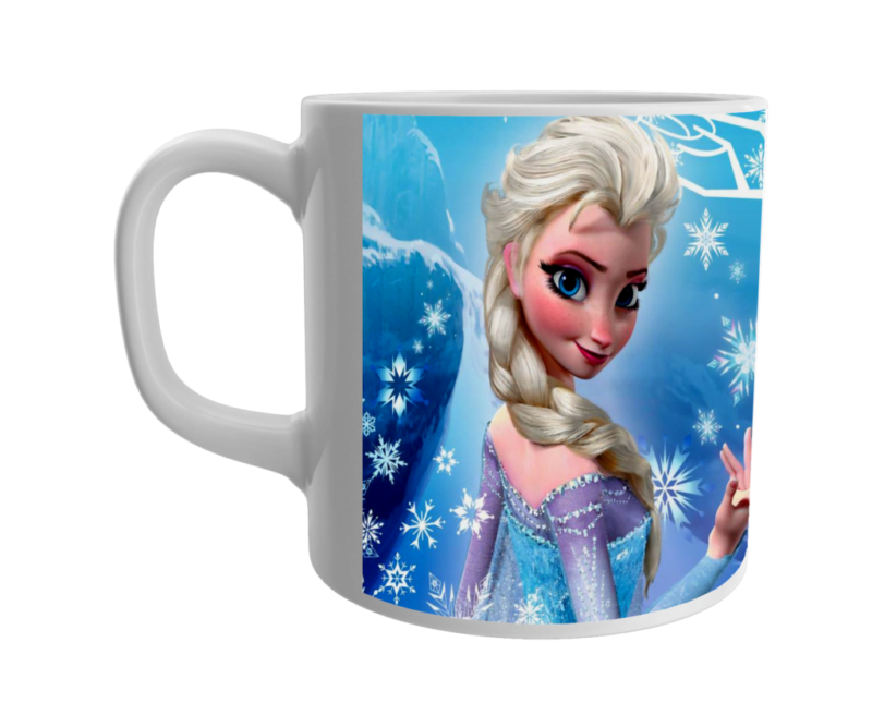 Product guruji Doll Cartoon White Round Neck Regular Fit Premium Polyester Tshirt with Mug. - Image 3