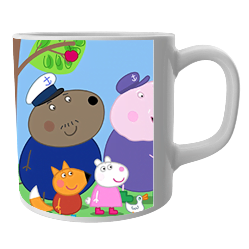 Peppa Pig Mug, Peppa pig Coffee Mug for Kids White Ceramic Mug.