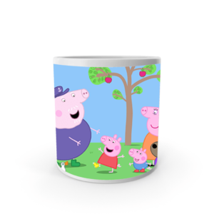 Peppa Pig Mug, Peppa pig Coffee Mug for Kids White Ceramic Mug.