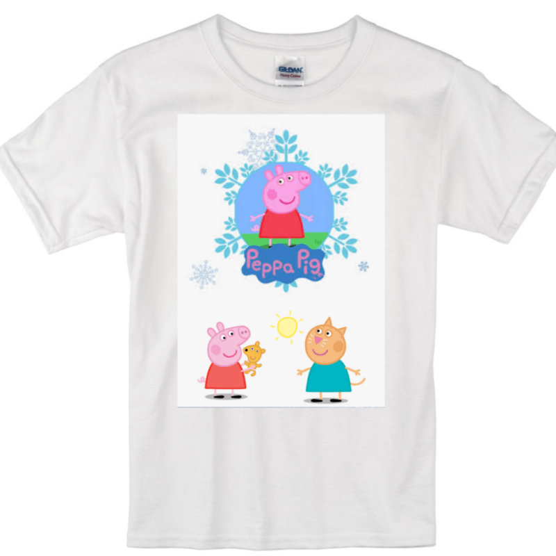 Peppa Pig Cartoon Tshirt for Girls/boys, Cartoon Tshirts for Kids…