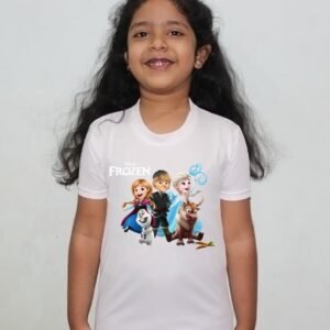 Frozen Cartoon Design Tshirt For Girls, Cartoon Tshirt For Girls..