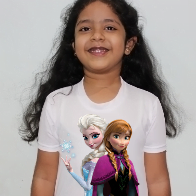 Girls cartoon Design Tshirt For Girls, Cartoon Tshirt For Girls..