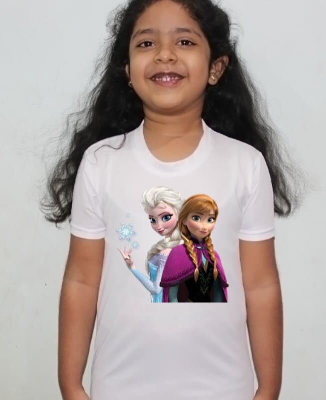 Girls cartoon Design Tshirt For Girls, Cartoon Tshirt For Girls..