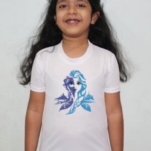 Doll Sketch Design Tshirt For Girls, Cartoon Tshirt For Girls..