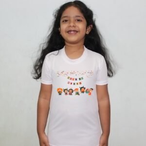 Girls Cartoon White Round Neck Regular Fit Premium Polyester Tshirt for Girls. 9 - Product GuruJi