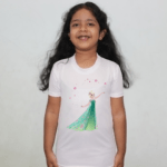 Girls Cartoon White Round Neck Regular Fit Premium Polyester Tshirt for Girls. 2 - Product GuruJi