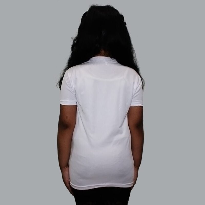 Girls Cartoon White Round Neck Regular Fit Premium Polyester Tshirt for Girls.