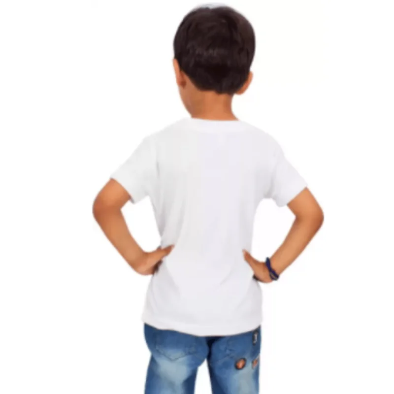 Product guruji Spidermen White Round Neck Regular Fit Premium Polyester Tshirt for Boys/Kids. - Image 2