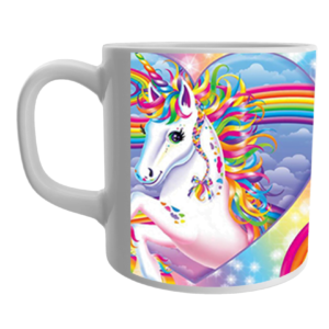 Product Guruji White Ceramic Unicorn Cartoon Coffee Mug for Kids