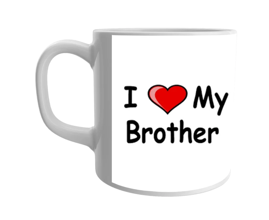 Product Guruji White Ceramic I LOVE MY BROTHER Printed on Mug for Kids/Children. 2 - Product GuruJi Product Guruji White Ceramic I LOVE MY BROTHER Printed on Mug for Kids/Children. 2 - Product GuruJi