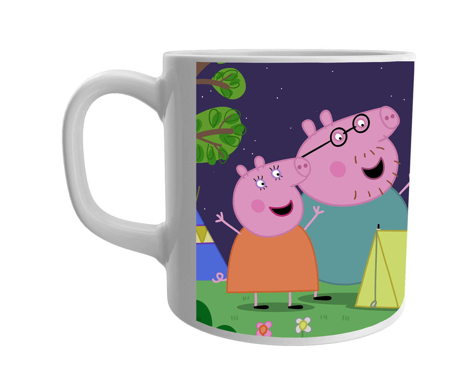 Product Guruji White Ceramic Peppa Pig Toon on Coffee Mug for Kids/Gift.?