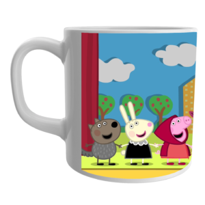 Product Guruji White Ceramic Peppa Pigs Toon on Coffee Mug for Kids/Gift.?