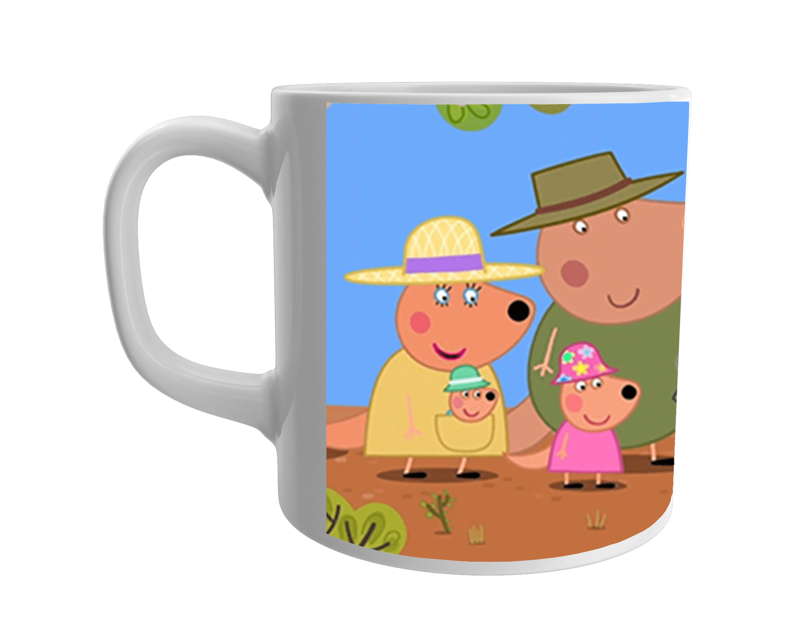 Product Guruji White Ceramic Peppa Pig Cartoon on Coffee Mug for Kids/Gift.?