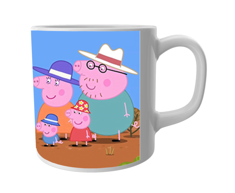 Product Guruji White Ceramic Peppa Pig Cartoon on Coffee Mug for Kids/Gift.…