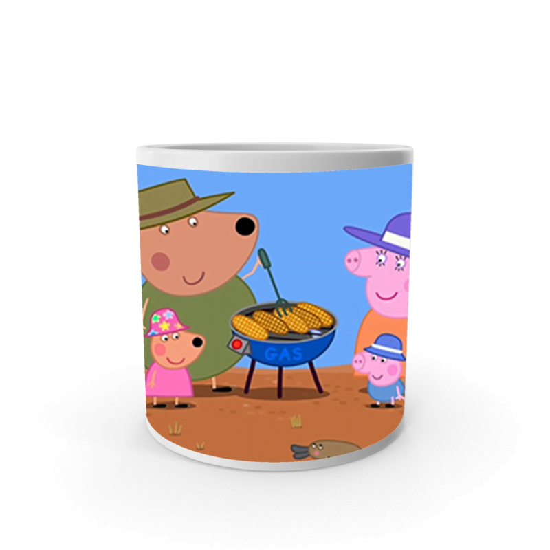 Product Guruji White Ceramic Peppa Pig Cartoon on Coffee Mug for Kids/Gift.…