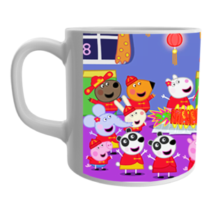 Product Guruji Peppa pig White Ceramic Coffee Mug for Kids.?