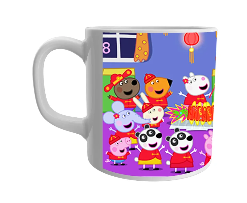 Product Guruji Peppa pig White Ceramic Coffee Mug for Kids.?
