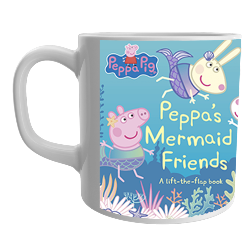 Product Guruji Peppa pig Friend Cartoon White Ceramic Coffee Mug for Kids.?